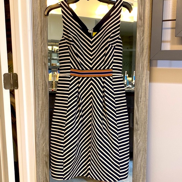 Anthropologie | Striped Pleated Dress - Picture 2 of 6